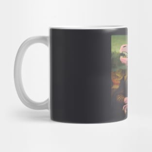 T-rex Gioconda Monna Lisa Mug